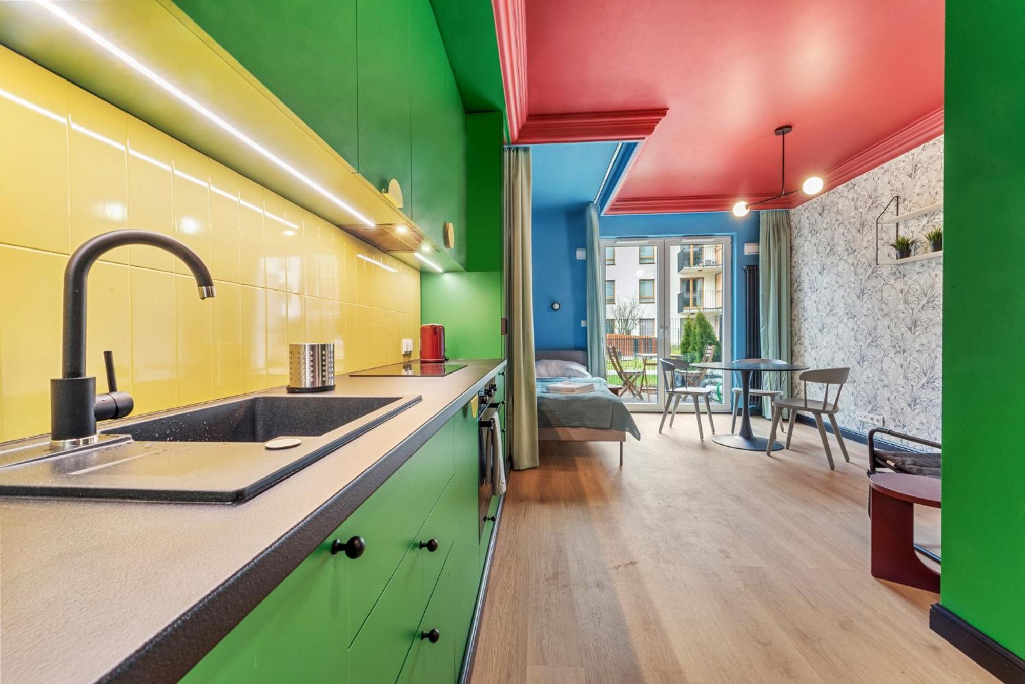 Appartement Colorful Apt Close To The Center Great Location à Varsovie Extérieur photo